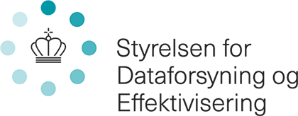 Styrelsen for Dataforsyning og Effektivisering logo